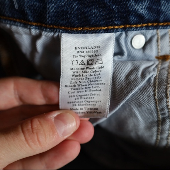 Everlane The Way High Jean in Rich Indigo Women’s Size 27 - Picture 9 of 10